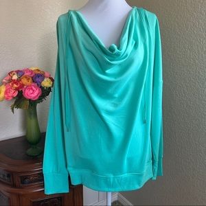 Jones New York Sport Hooded Cowlneck Pullover